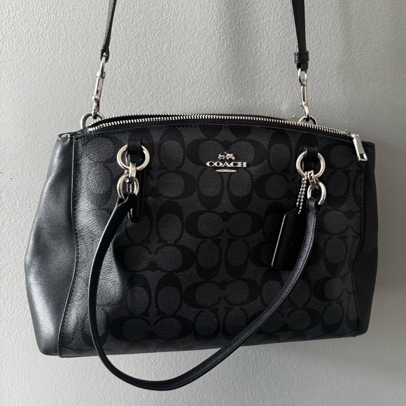 Coach Signature Christie Carryall, F58291, Black and Grey, Excellent condition - Picture 11 of 14
